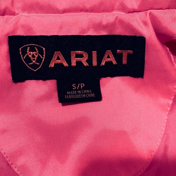 Ariat Puffer Vest, Size S/P, Pink - Picture 4 of 10